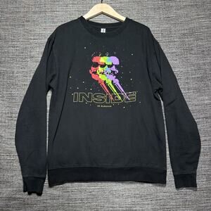 Bo Burnham Inside Tour Sweatshirt Adult L Black Pullover Long Sleeve 2020-2021